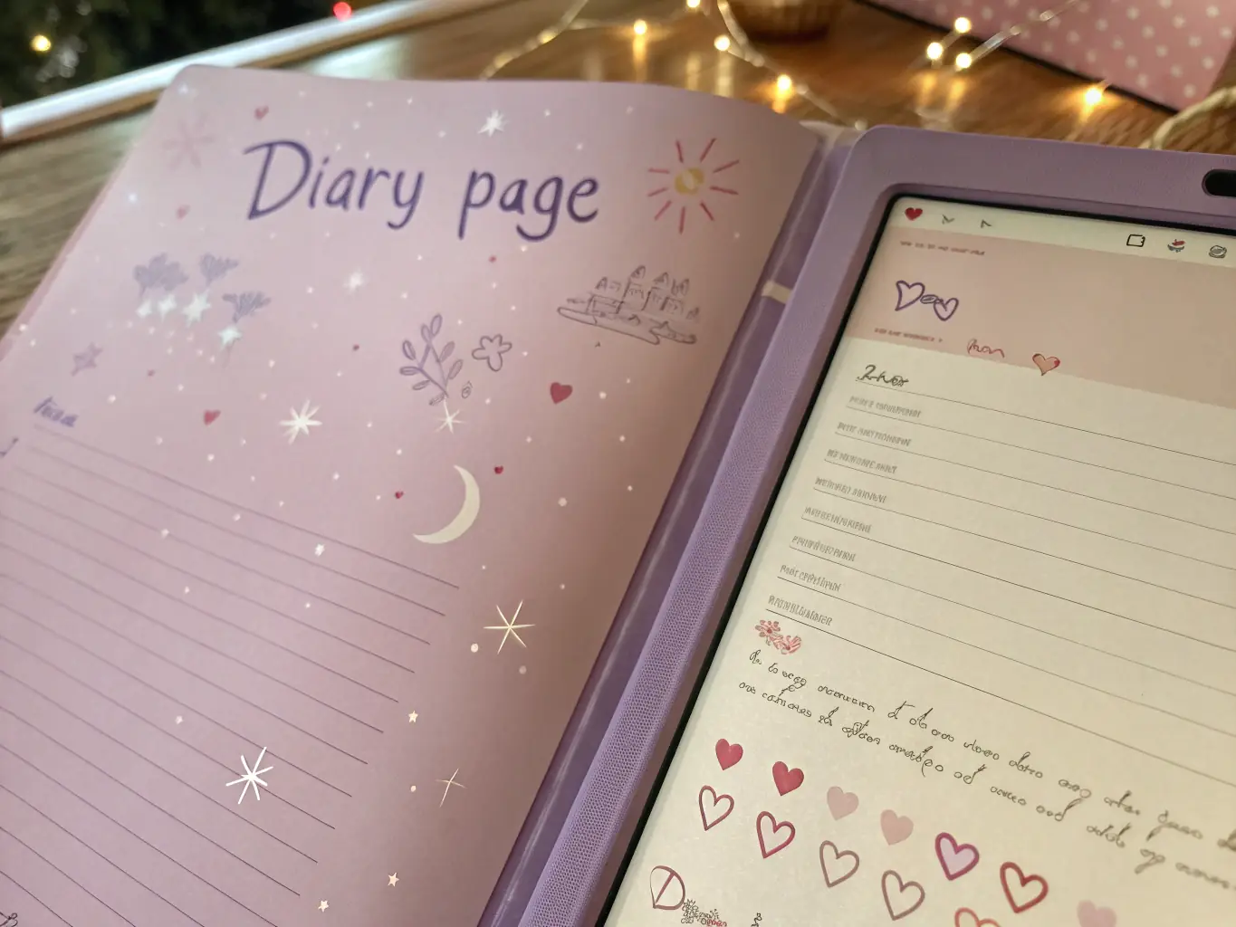 A user-friendly interface displaying a personal dream diary with options to record, analyze, and categorize dreams, set against a soft, dreamlike background.